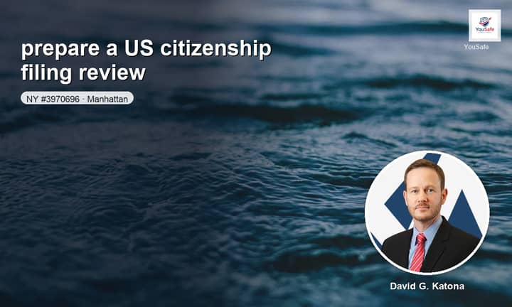 I will prepare your US citizenship filing review