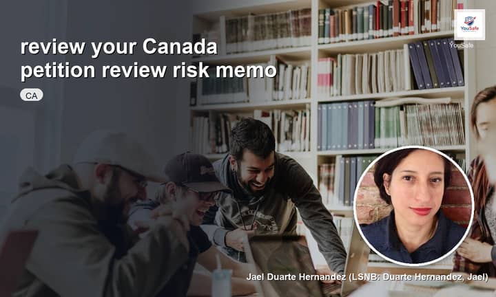 I will review your Canada petition packet for risk